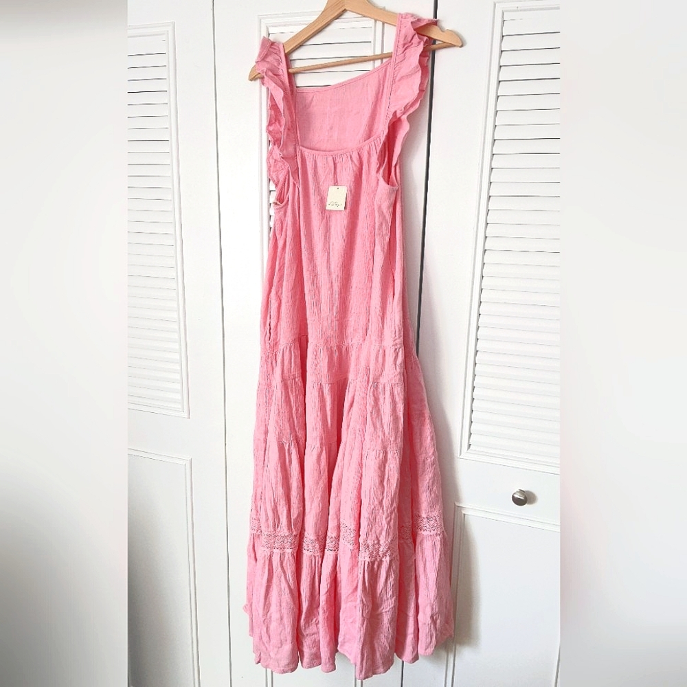 Free People new with tag pink flowy dress